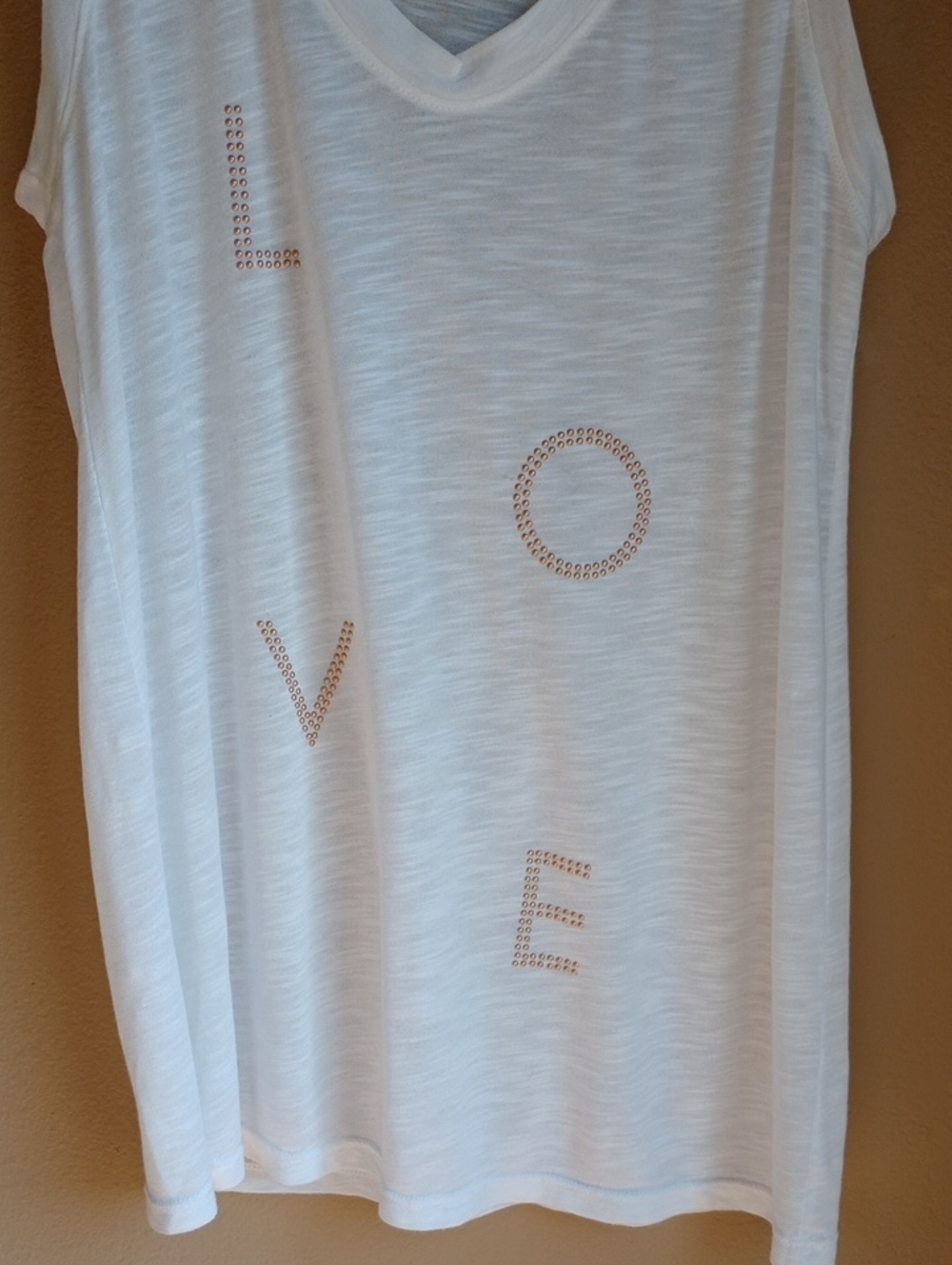 Michael Stars LOVE Burnout Tank Top White Minimalist Style Size M - Picture 3 of 6